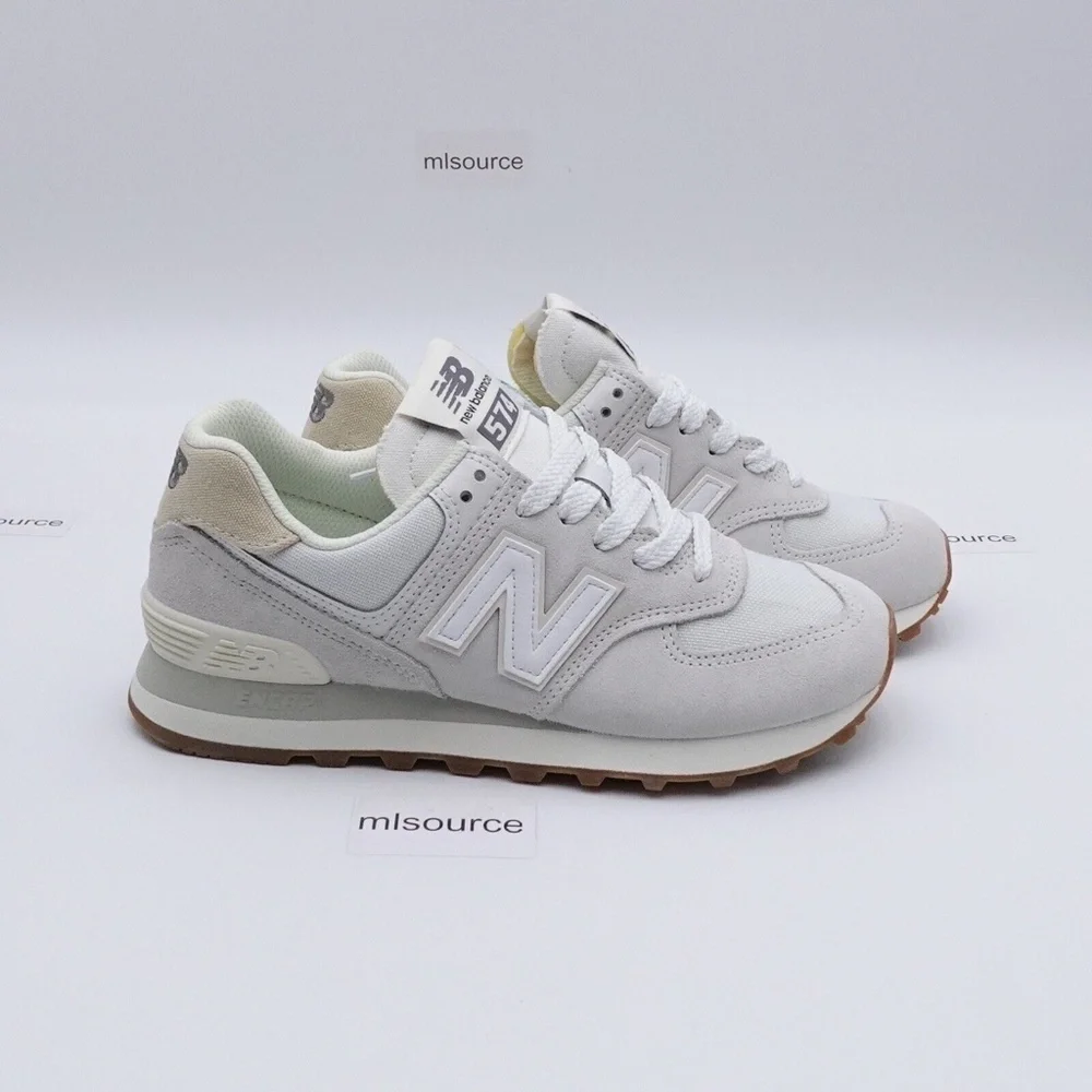 NEW New Balance 574 Sneakers WL574NO2 Reflection Angora - Picture 3 of 16